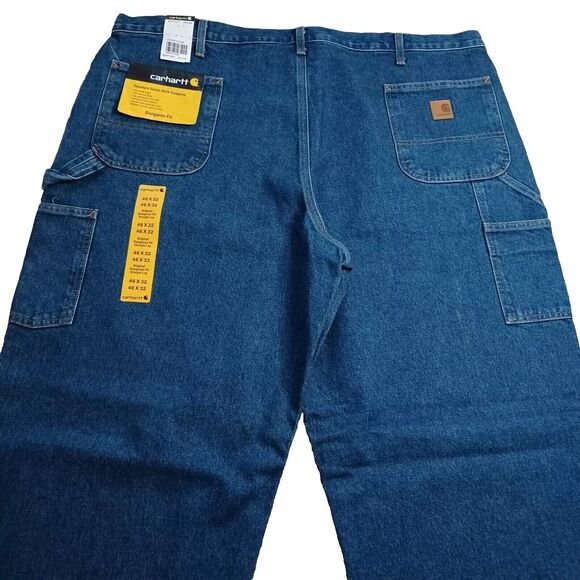 Carhartt Men’s 46x32 Carpenter  Original  Dungaree Fit Straight Leg - Picture 8 of 10